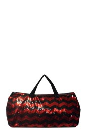 Sequin Duffle Bag-ZIQ592/RED/BK